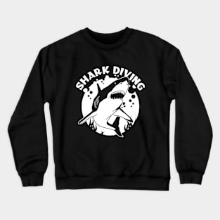 Shark Diving - Swimming With Sharks Crewneck Sweatshirt